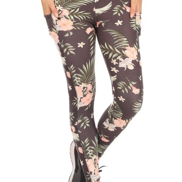 Floral Sport Leggings - Picture 4 of 6